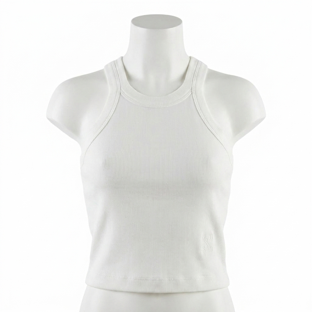 NEW CLOSED women's racer top in ivory